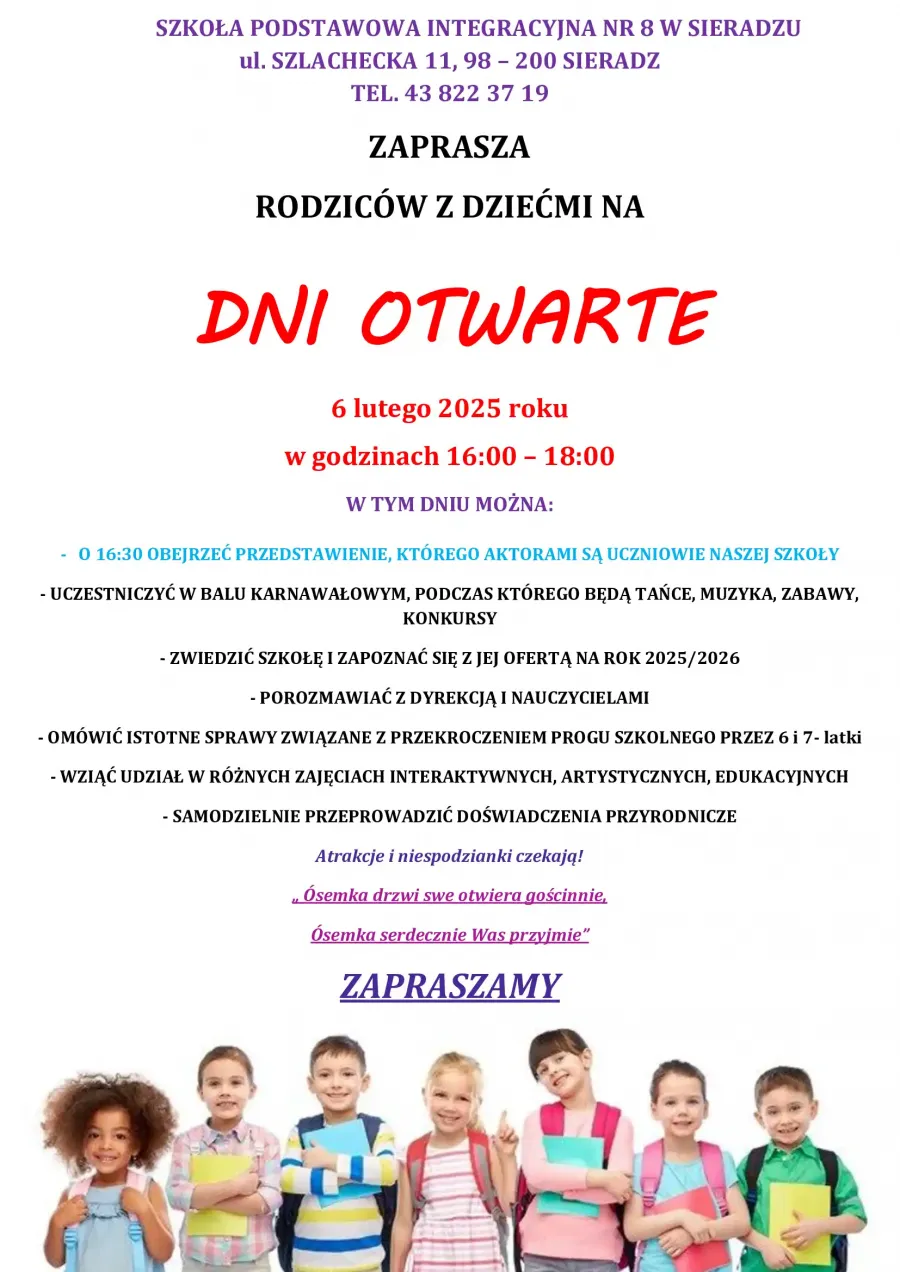 Dni Otwarte Szkoły - Zapraszamy